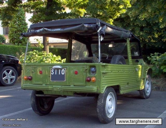Galleria di Targhenere.net - : Citroen Mehari